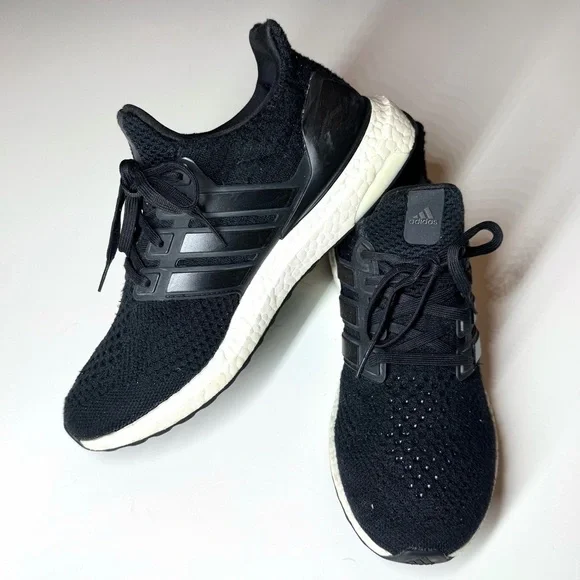 Adidas Men’sUltraBoost DNA Running Shoes Black / White Size- 8.5